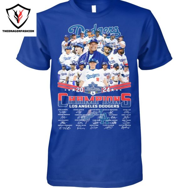 Los Angeles Dodgers 2024 World Series Champions Signature Unisex T-Shirt