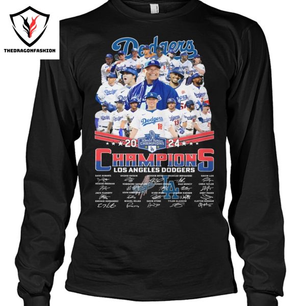 Los Angeles Dodgers 2024 World Series Champions Signature Unisex T-Shirt