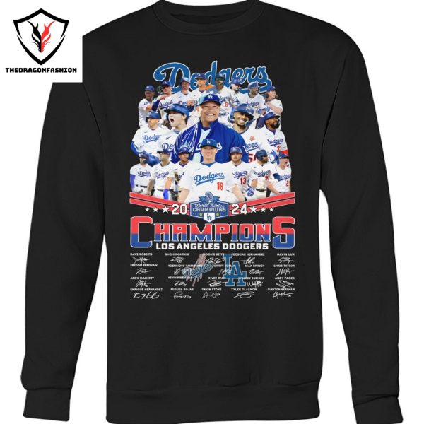 Los Angeles Dodgers 2024 World Series Champions Signature Unisex T-Shirt