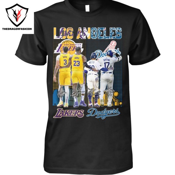 Los Angeles Lakers x Los Angeles Dodgers Signature Unisex T-Shirt