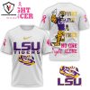 LSU Tigers Fight Like A Tiger No One Fight One 3D T-Shirt – Black