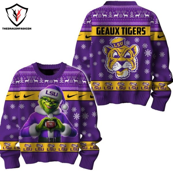 LSU Tigers x Grinch Geaux Tigers Sweater