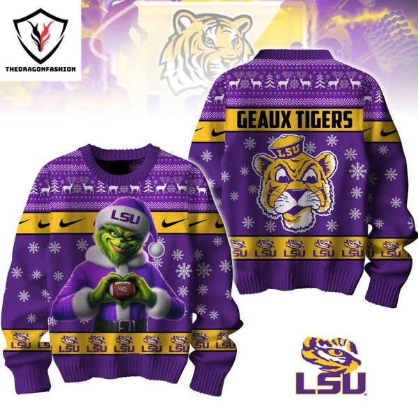 LSU Tigers x Grinch Geaux Tigers Sweater