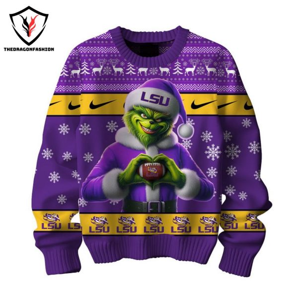 LSU Tigers x Grinch Geaux Tigers Sweater