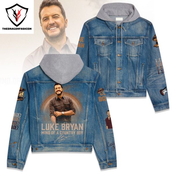 Luke Bryan Mind Of A Country Boy Signature Hooded Denim Jacket