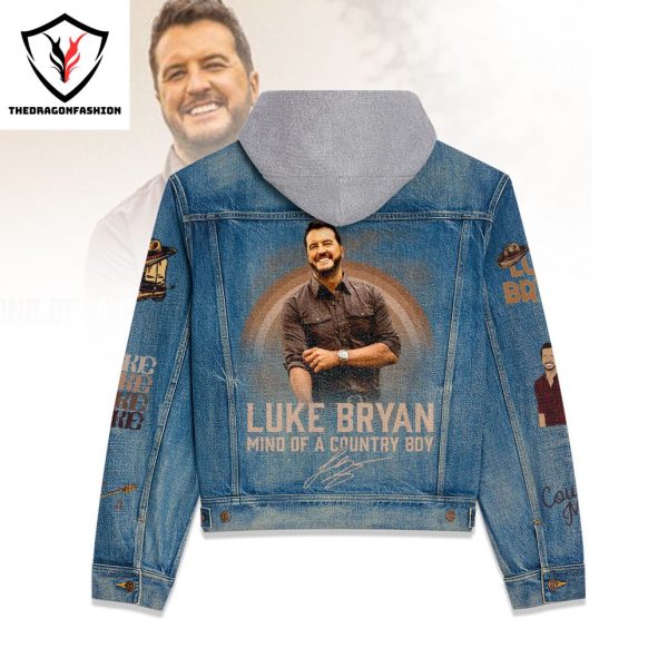 Luke Bryan Mind Of A Country Boy Signature Hooded Denim Jacket