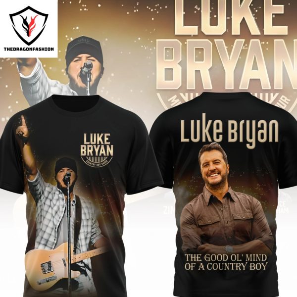 Luke Bryan The Good Ol Mind Of A Country Boy 3D T-Shirt