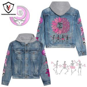 Grateful Dead Together We Fight Hooded Denim Jacket