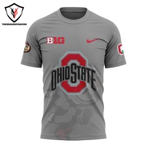 2024 Ohio State Buckeyes Gray Game 3D T-Shirt