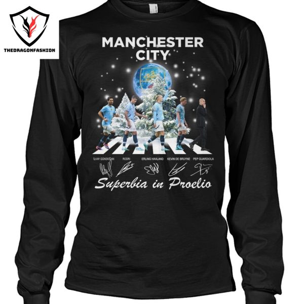 Manchester City Superbia In Proelio Signature Unisex T-Shirt