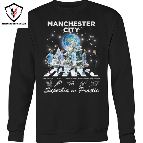 Manchester City Superbia In Proelio Signature Unisex T-Shirt