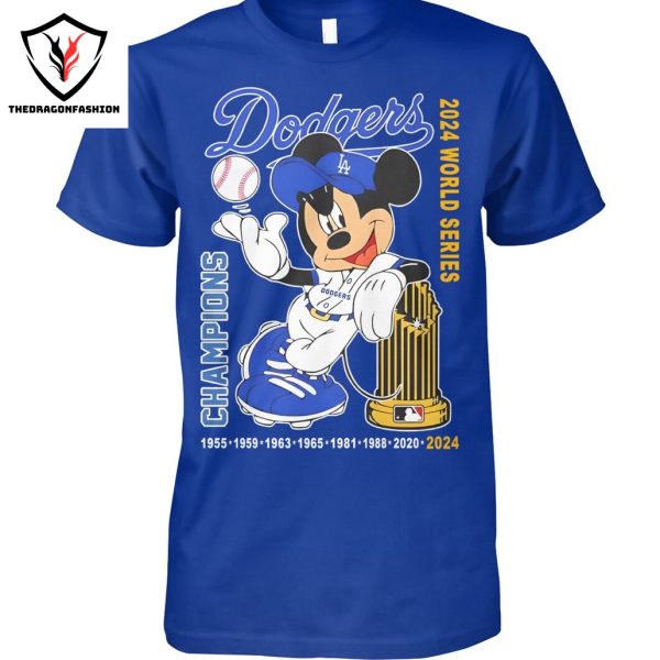 Mickey – Los Angeles Dodgers 2024 World Series Champions Unisex T-Shirt