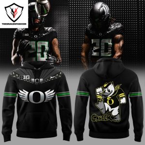 2024 Oregon Ducks Cancer Logo Black Hoodie