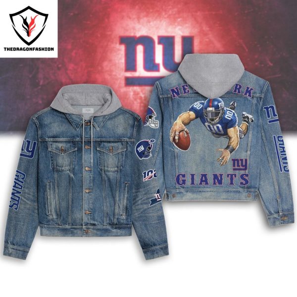 New York Giants Hooded Denim Jacket