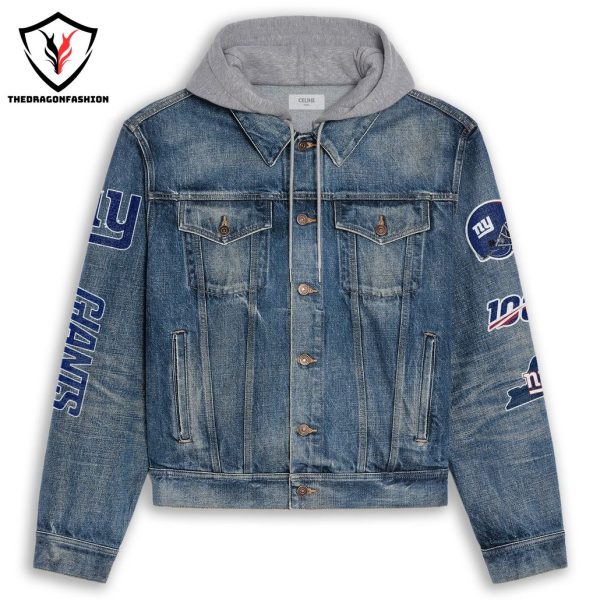 New York Giants Hooded Denim Jacket