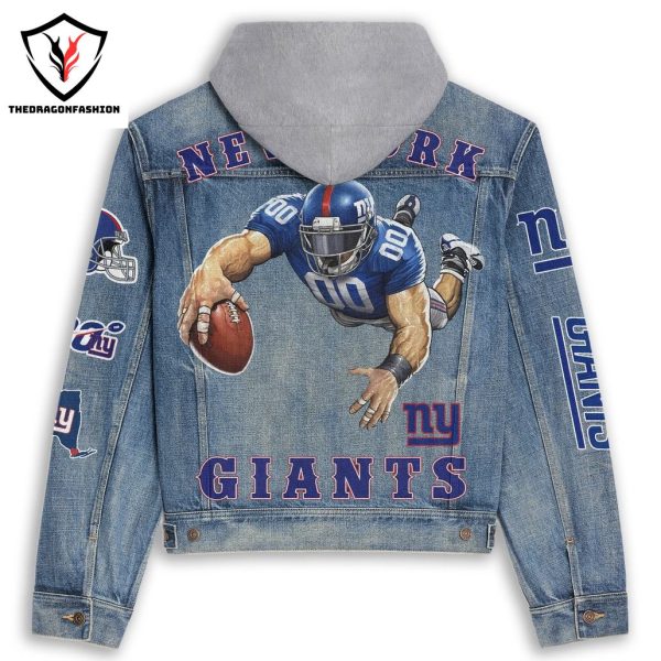 New York Giants Hooded Denim Jacket