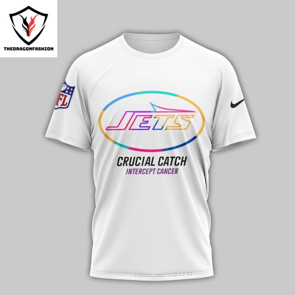 New York Jets Crucial Catch Intercept Cancer – Your Fight Is Our Fight 3D T-Shirt