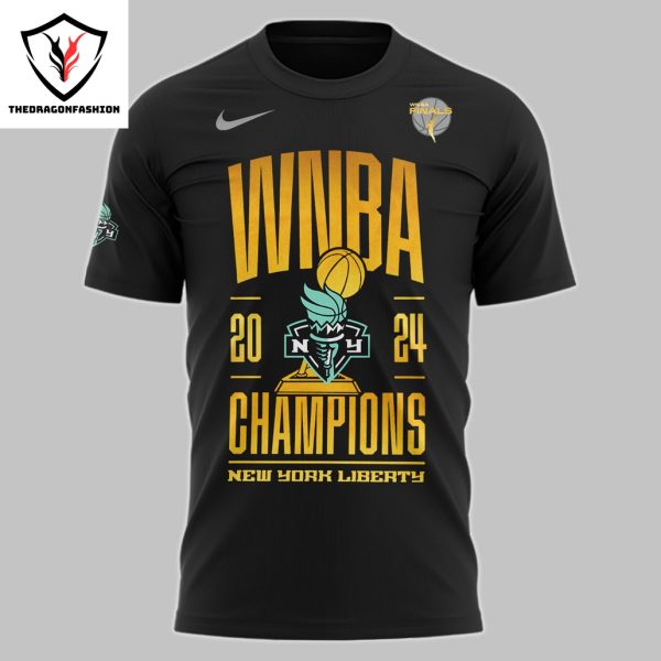 New York Liberty WNBA Champions 2024 Final Signature 3D T-Shirt