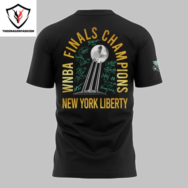 New York Liberty WNBA Champions 2024 Final Signature 3D T-Shirt