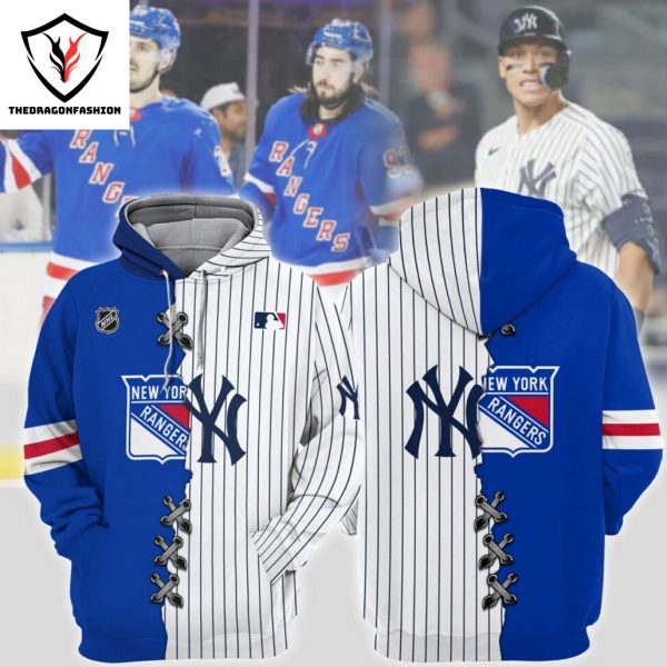 New York Rangers x New York Yankees Design Hoodie