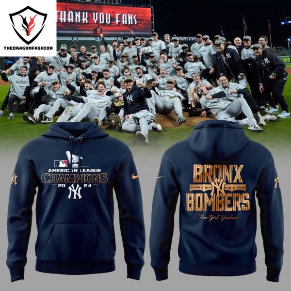 New York Yankees 2024 American League Champions Bronx Bombers Hoodie