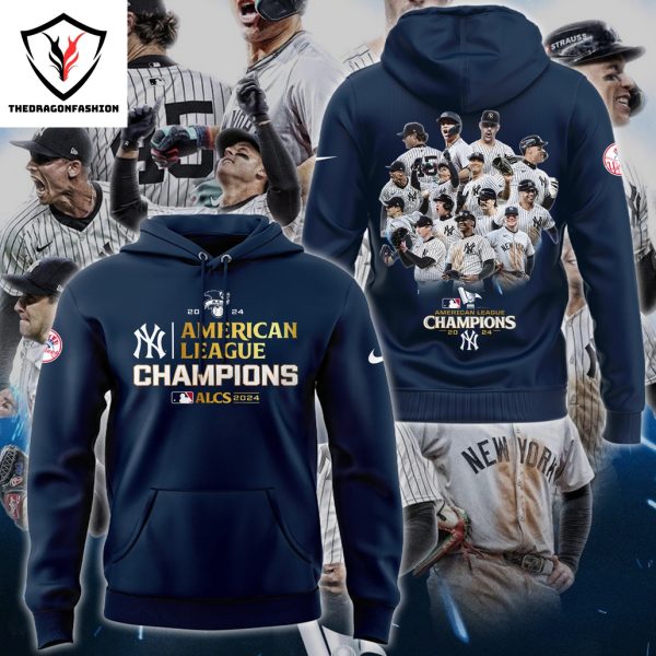 New York Yankees American League Champions 2024 Hoodie – Blue