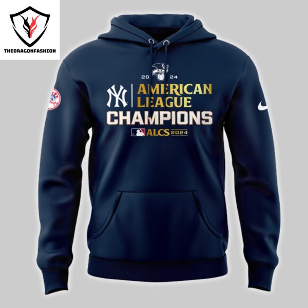 New York Yankees American League Champions 2024 Hoodie – Blue