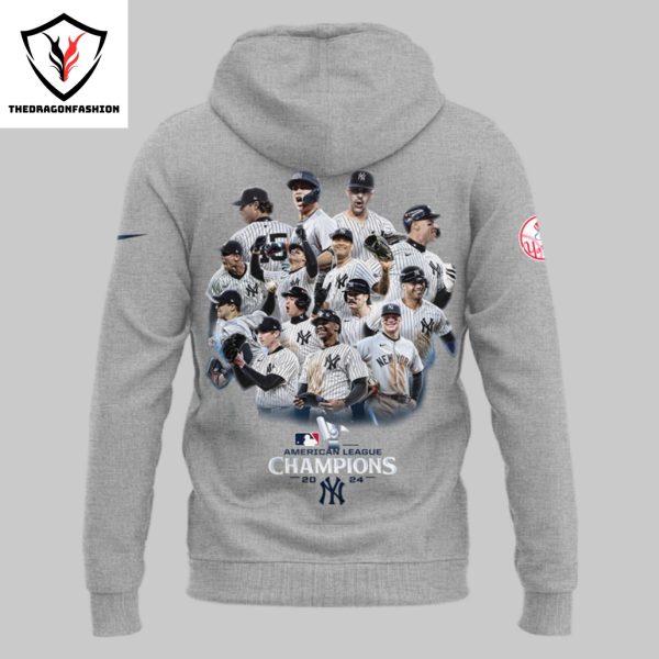 New York Yankees American League Champions 2024 Hoodie – Grey