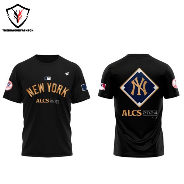 New York Yankees Fanatics Black 2024 American League Division Series Champions Locker Room 3D T-Shirt