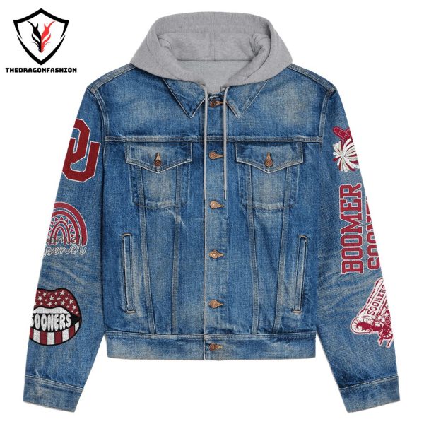 Oklahoma Sooners Nation Boomer Sooners Hooded Denim Jacket