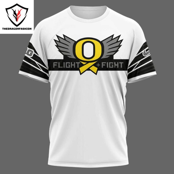 Oregon Ducks – Stomp Out Cancer Heroes 3D T-Shirt