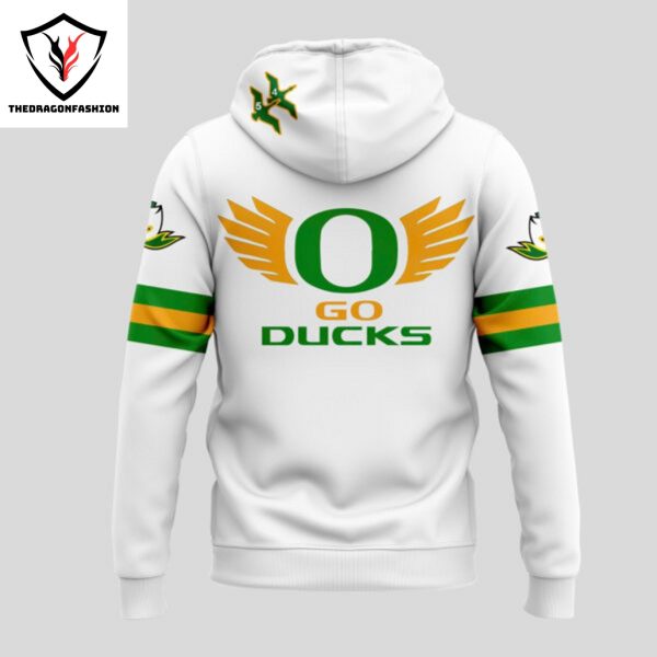 Oregon Ducks X Go Ducks 2024 Hoodie – White