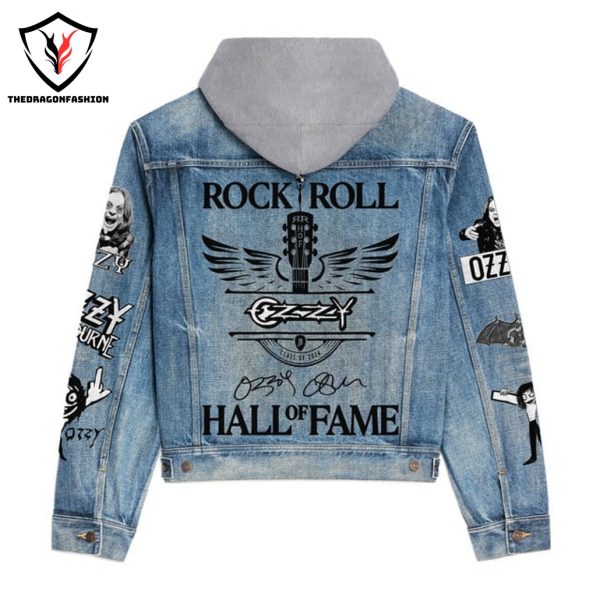 Ozzy Osbourne Rock & Roll Hall Of Fame Hooded Denim Jacket