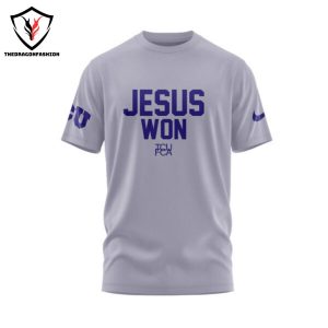 Jesus Won TCU Horned Frogs 3D T-Shirt