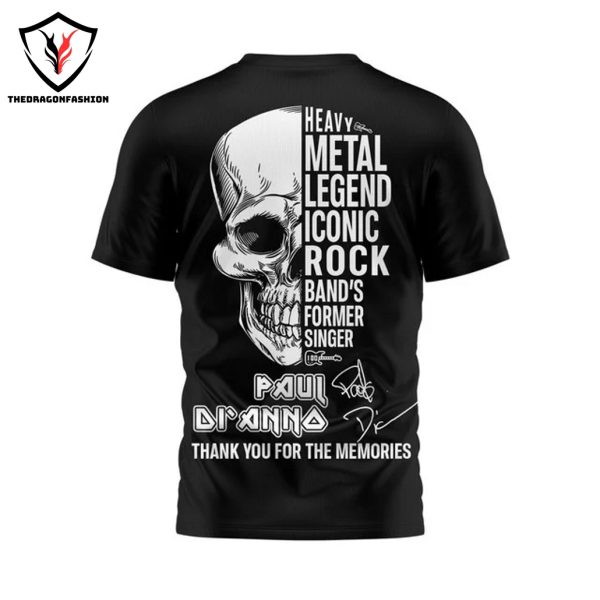 Paul DiAnno Signature Thank You For The Memories 3D T-Shirt