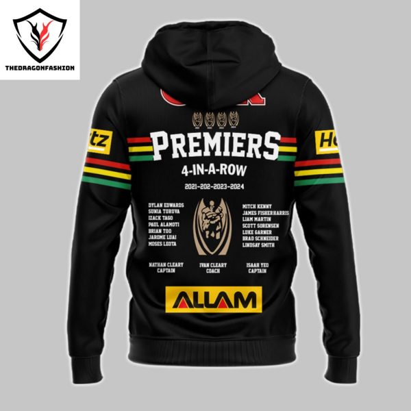 Penrith Panthers 2024 Champions Premiers 4-In-A-Row Signature Hoodie