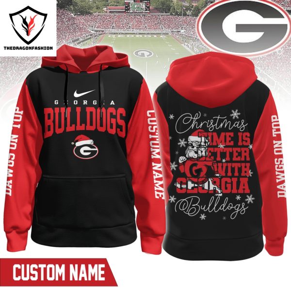 Personalized Christmas Time Is Better With Georgia Bulldogs Hoodie