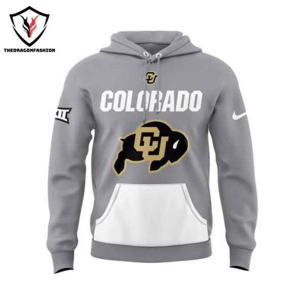 Personalized Colorado Buffaloes Football 2024 Logo Hoodie – Grey