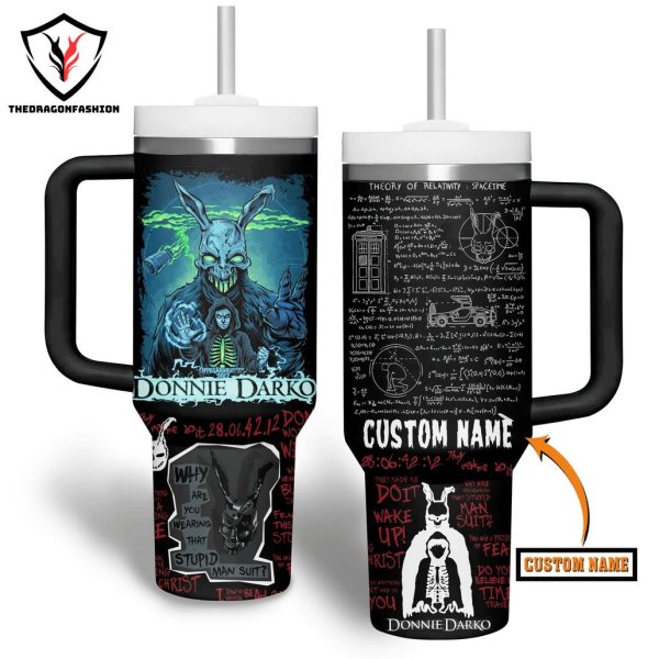 Personalized Donnie Darko Tumbler With Handle And Straw