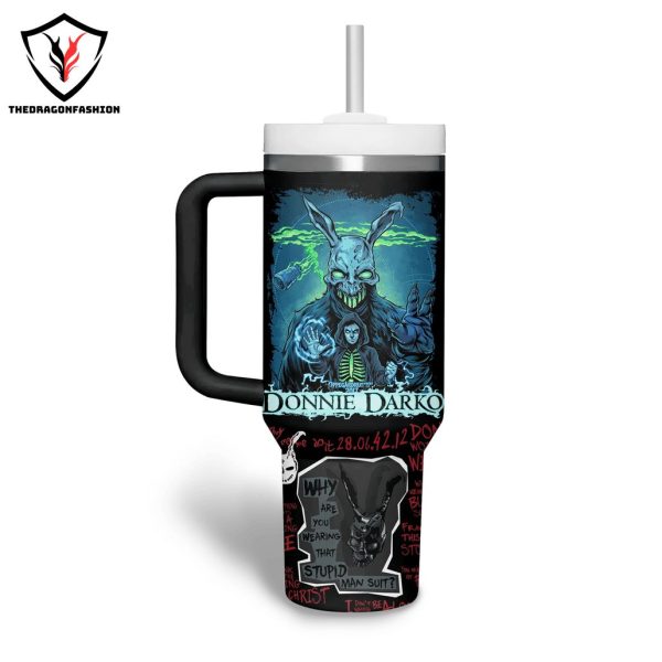 Personalized Donnie Darko Tumbler With Handle And Straw