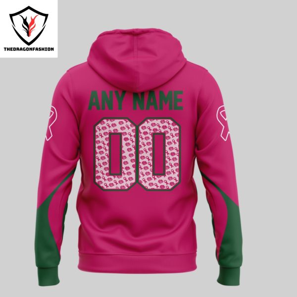 Personalized Everett Silvertips 2024 Pink The Rink Hoodie