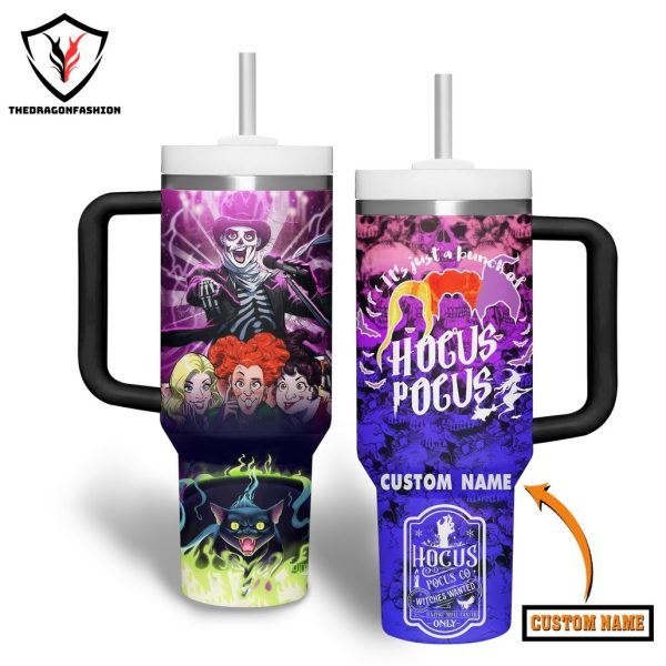 Personalized Hocus Pocus Tumbler With Handle And Straw