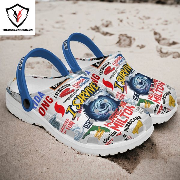 Personalized I Survived Hurricane Milton Crocs