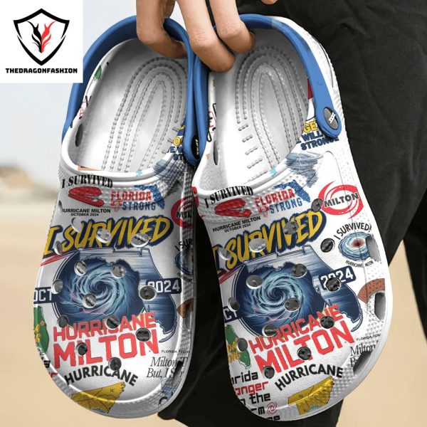 Personalized I Survived Hurricane Milton Crocs