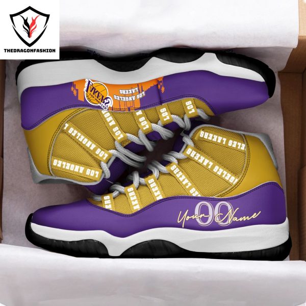 Personalized Los Angeles Lakers Air Jordan 11