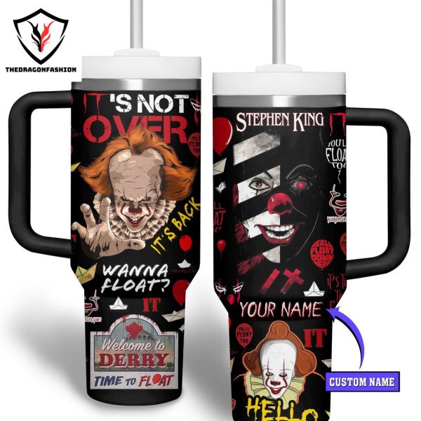 Personalized Pennywise – Welcome To Derry Tumbler With Handle And Straw