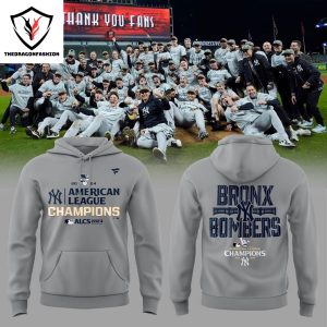 New York Yankees 2024 American League Champions Grey Hoodie