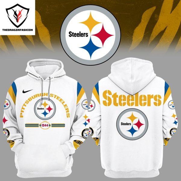 Pittsburgh Steelers 1944 Version 2024 White Hoodie