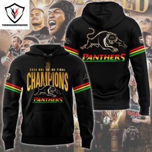 4-In-A-Row Premiers Penrith Panthers 2024 Hoodie Pink