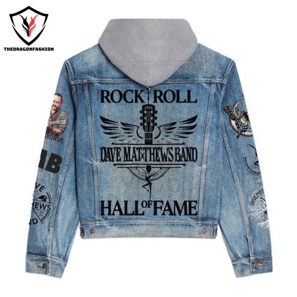 Rock & Roll Dave Matthews Band  Hall Of Fame Induction 2024 Hooded Denim Jacket